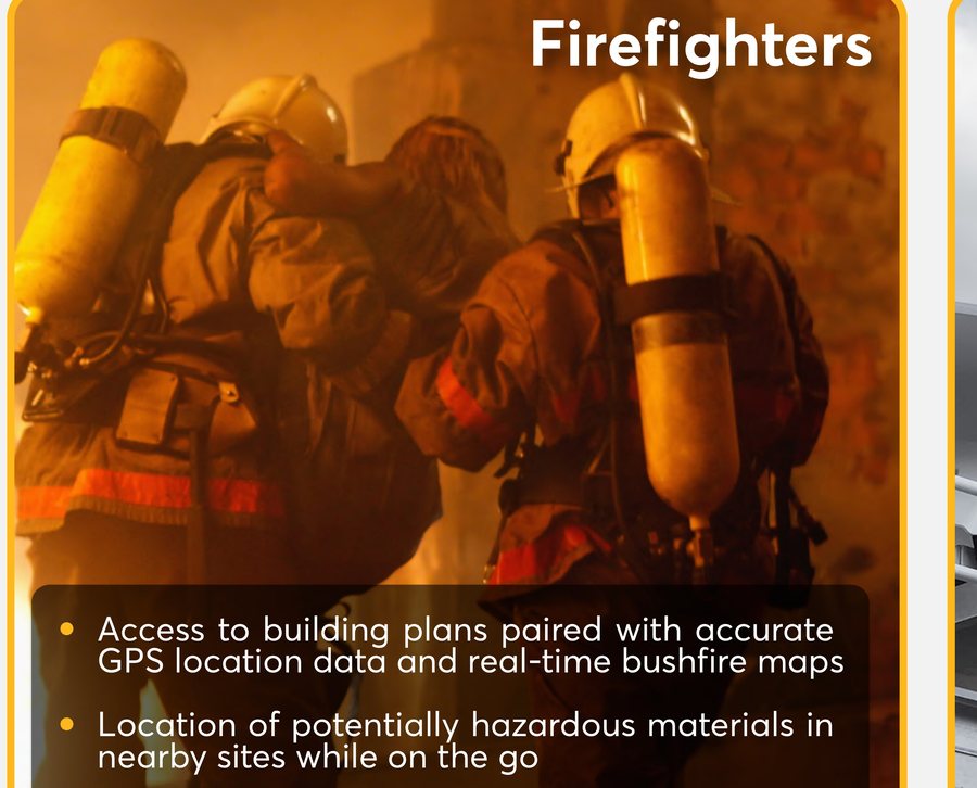 Firefighters on scene